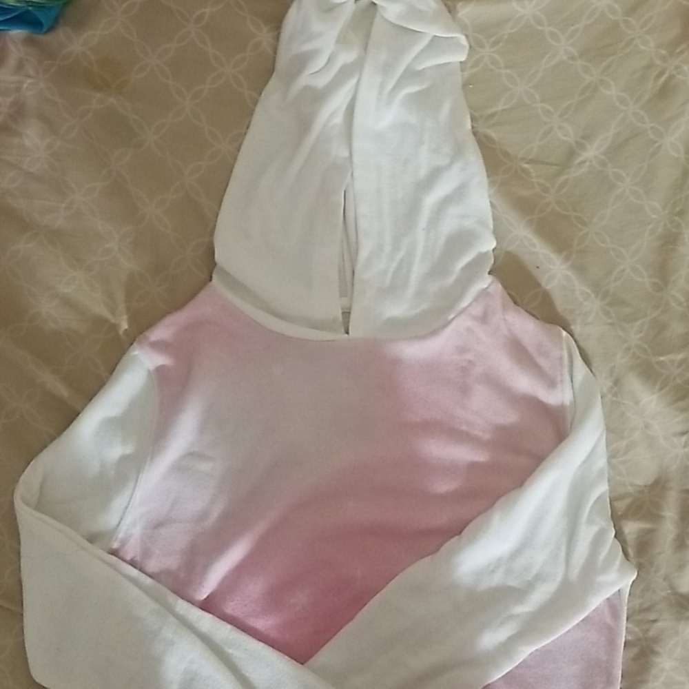 White/Pink Hoodie